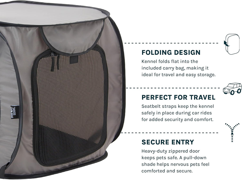 Sportpet Designs Portabl Pet Cage Kennel, Waterproof Pet Bed, Carrier Collection