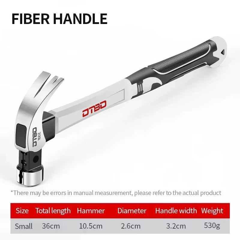 Multifunction Non-Slip Shockproof Steel Hammer Hand Tool Magnetic Claw Hammer for Woodworking Automatic Nail Suction Hammer
