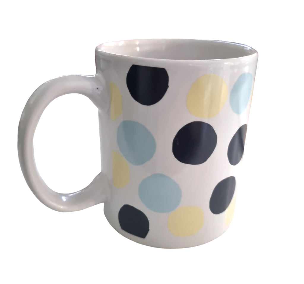 Polka Dot Mugs Polkadot Ceramic Mug Mug MAD about MUGS Pastel Circles Dot