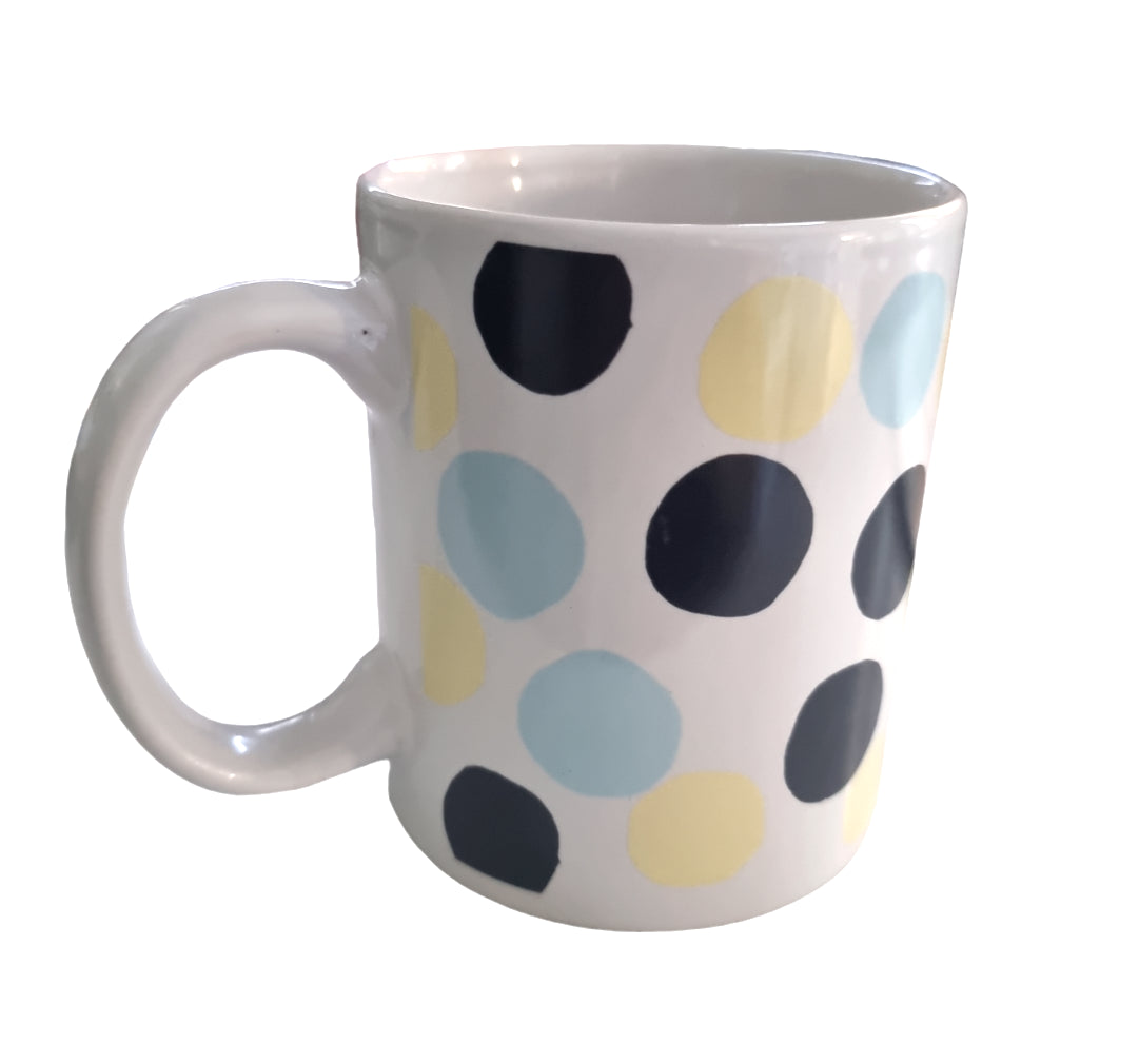 Polka Dot Mugs Polkadot Ceramic Mug Mug MAD about MUGS Pastel Circles Dot