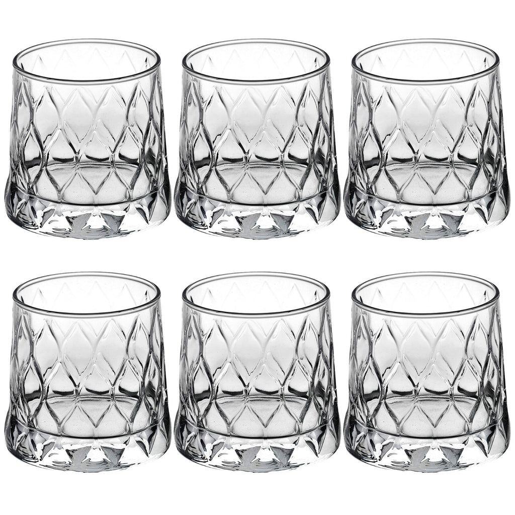 Pasabahce Whiskey Drinking Glasses Cocktail Tumblers Glassware 300Ml 6 Pcs Set