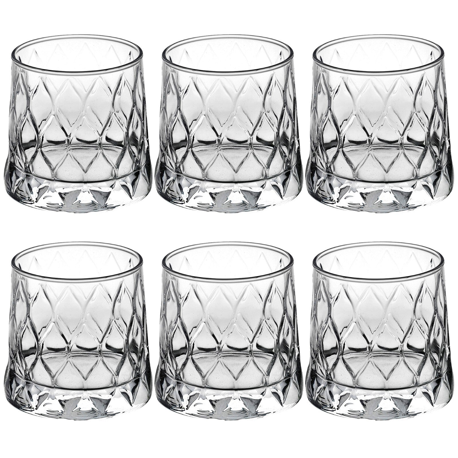 Pasabahce Whiskey Drinking Glasses Cocktail Tumblers Glassware 300Ml 6 Pcs Set