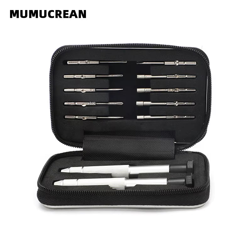 Multifunctional Glasses Accessories Repair Set Small Screwdriver Screwdriver 10 in 2 Glasses Screwdriver Set Tool