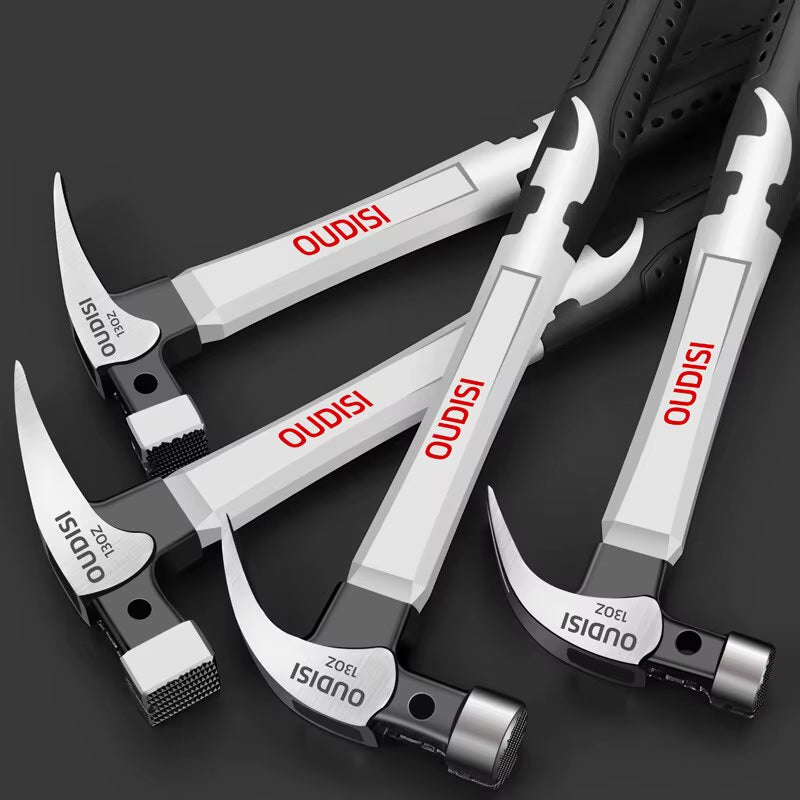 Multifunction Non-Slip Shockproof Steel Hammer Hand Tool Magnetic Claw Hammer for Woodworking Automatic Nail Suction Hammer