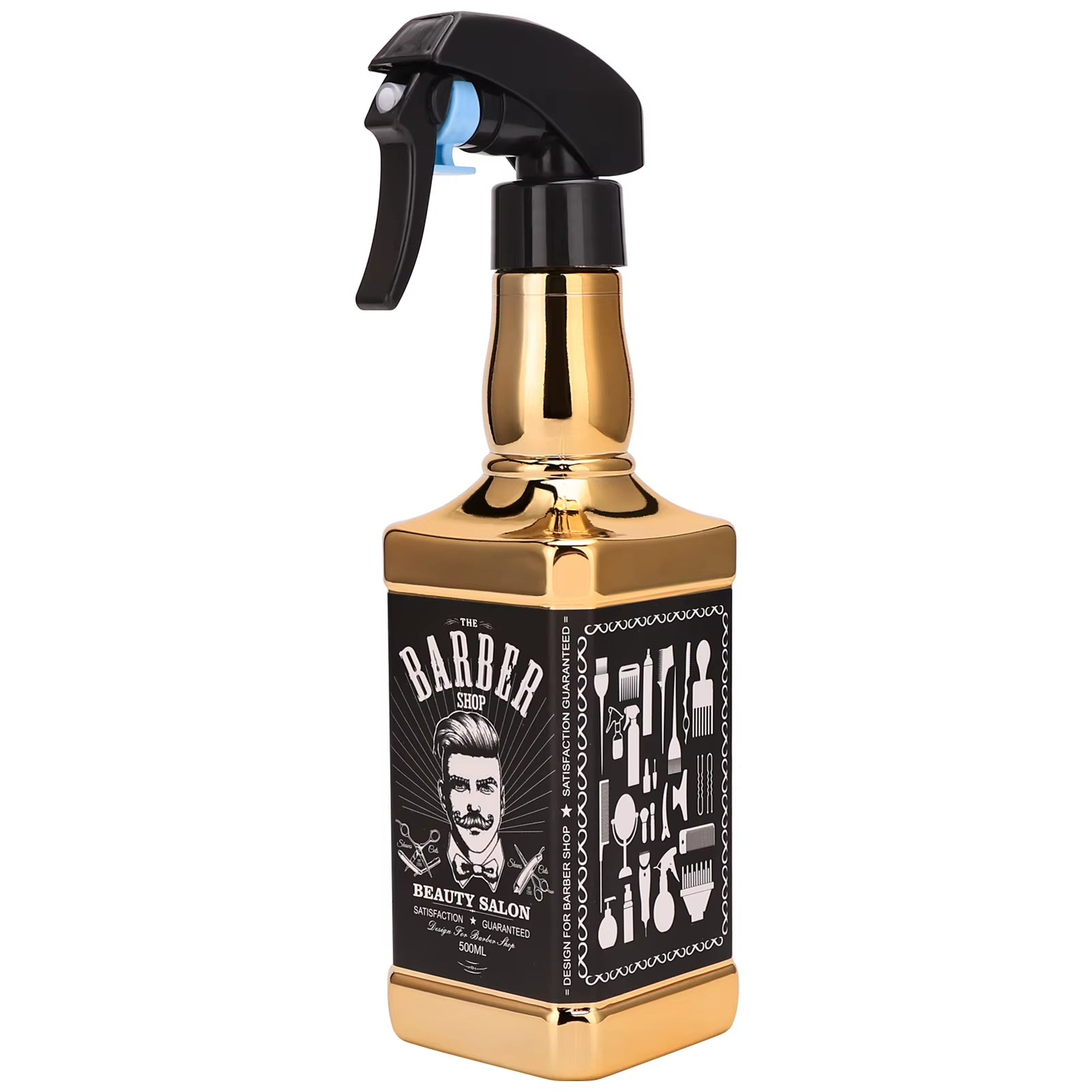 Hairdressing Spray Bottle Salon Barber Hair Tools Water Sprayer Retro Whiskey Oil Head Watering Can Styling Tools