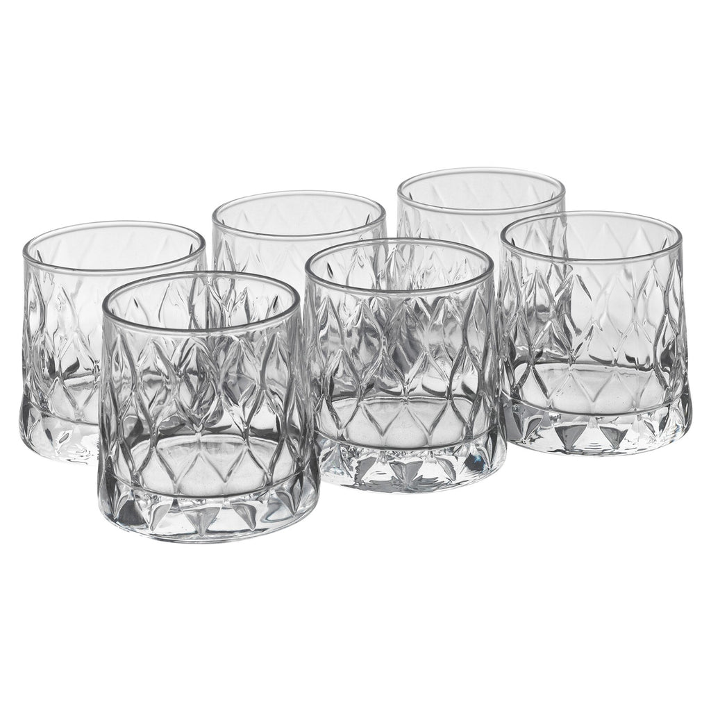 Pasabahce Whiskey Drinking Glasses Cocktail Tumblers Glassware 300Ml 6 Pcs Set