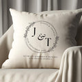 Personalised Initials Circle Cushion
