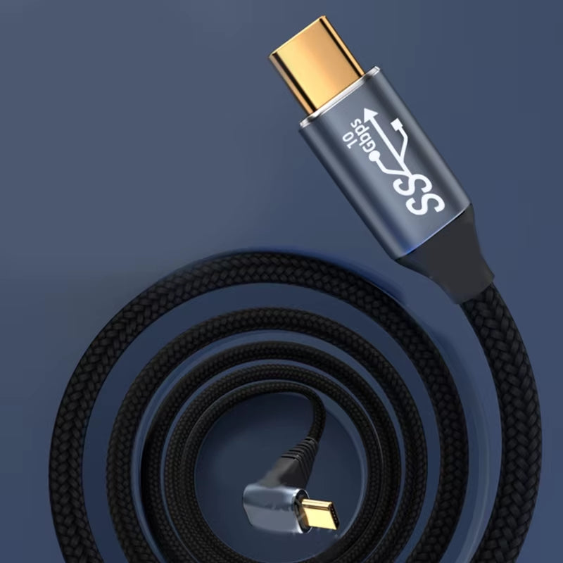 100W Right Angle USB C to USB C Cable,0.5M-3M USB C to C Type-C Male PD Fast Charge Cord Specially for Game Tablet Drop Shipping