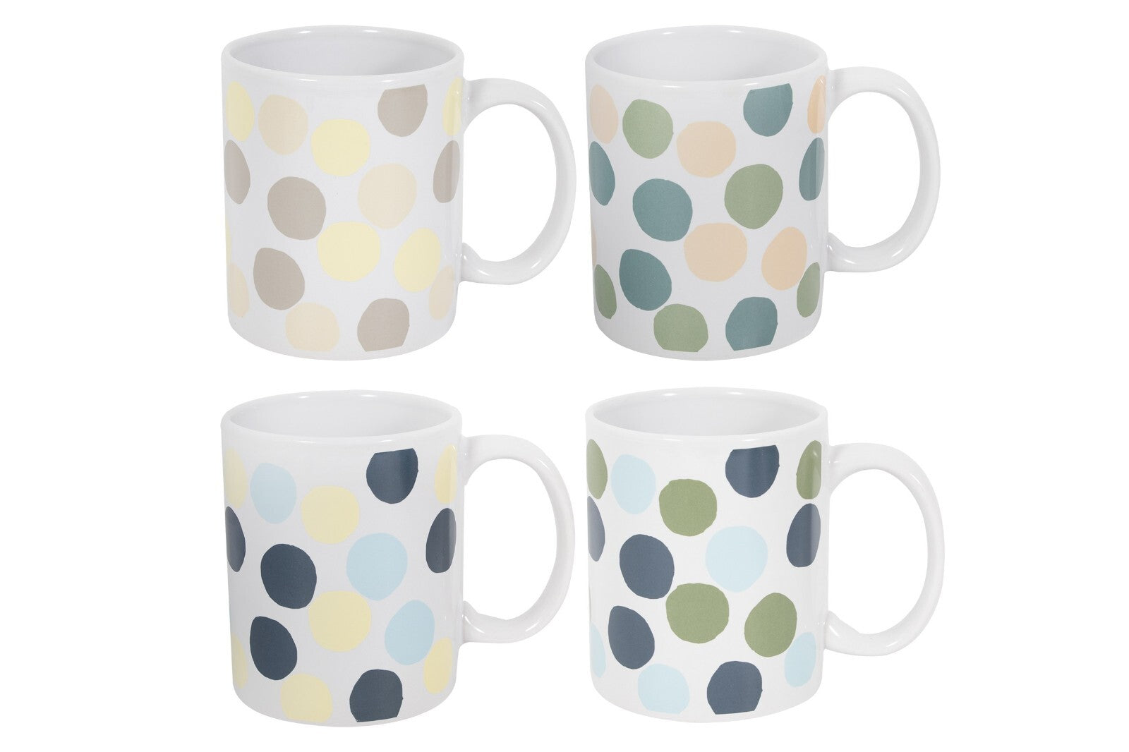 Polka Dot Mugs Polkadot Ceramic Mug Mug MAD about MUGS Pastel Circles Dot