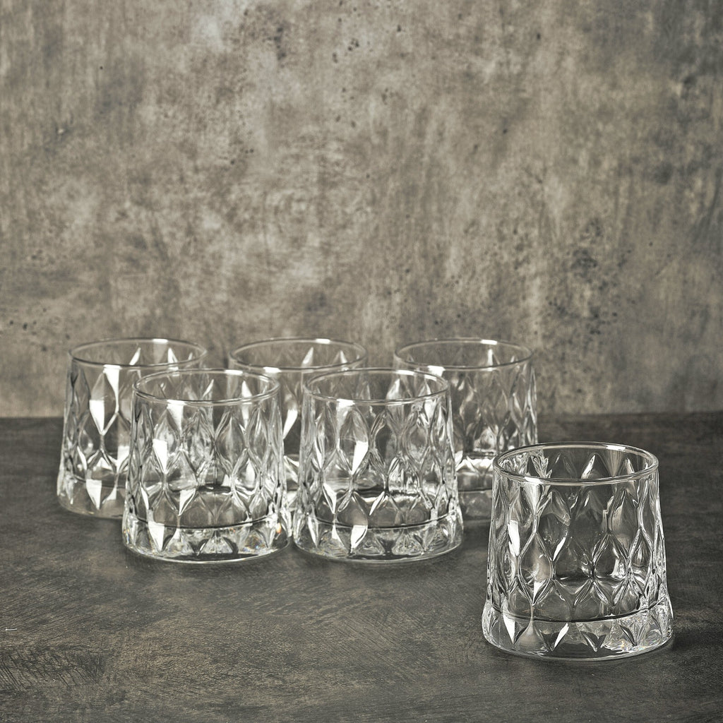 Pasabahce Whiskey Drinking Glasses Cocktail Tumblers Glassware 300Ml 6 Pcs Set