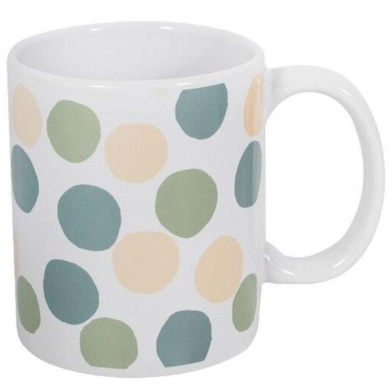 Polka Dot Mugs Polkadot Ceramic Mug Mug MAD about MUGS Pastel Circles Dot