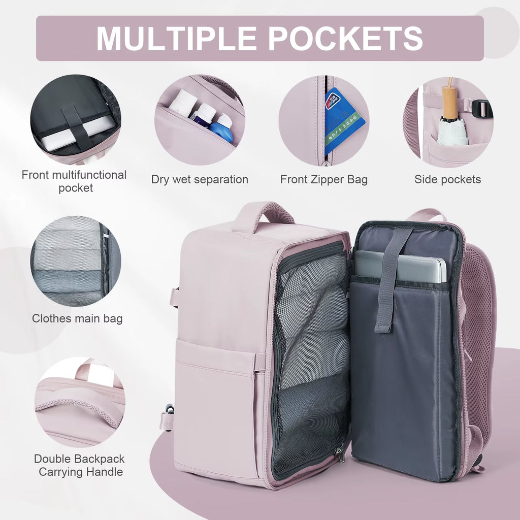Women'S Backpack Travel Suitcase Cabin Bag Aircraft Ryanair 40X20X25 Airplane Travel Bag Men Laotop Backpack Wizzair Carry On