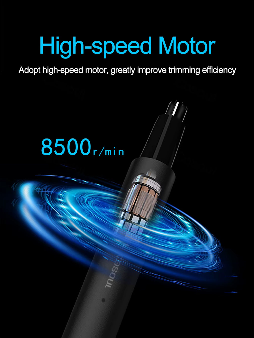 Nose Hair Trimmer for Men Electric Nose Trimmer Rechargeable Nose Shaver Metal Nose Hair Removal