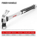 Multifunction Non-Slip Shockproof Steel Hammer Hand Tool Magnetic Claw Hammer for Woodworking Automatic Nail Suction Hammer