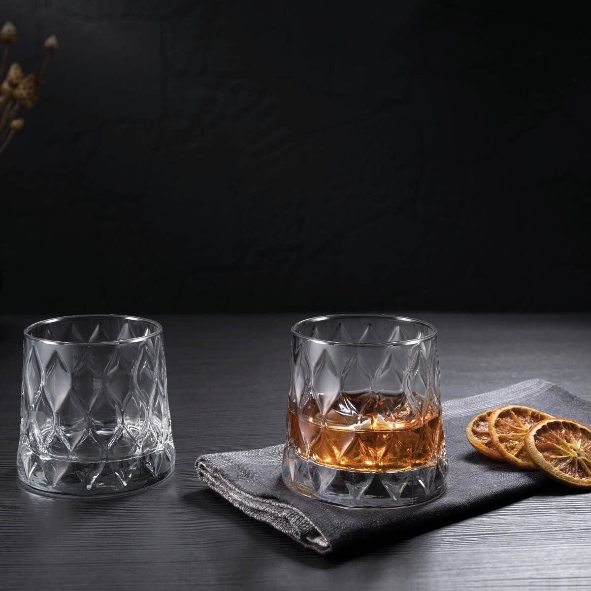 Pasabahce Whiskey Drinking Glasses Cocktail Tumblers Glassware 300Ml 6 Pcs Set