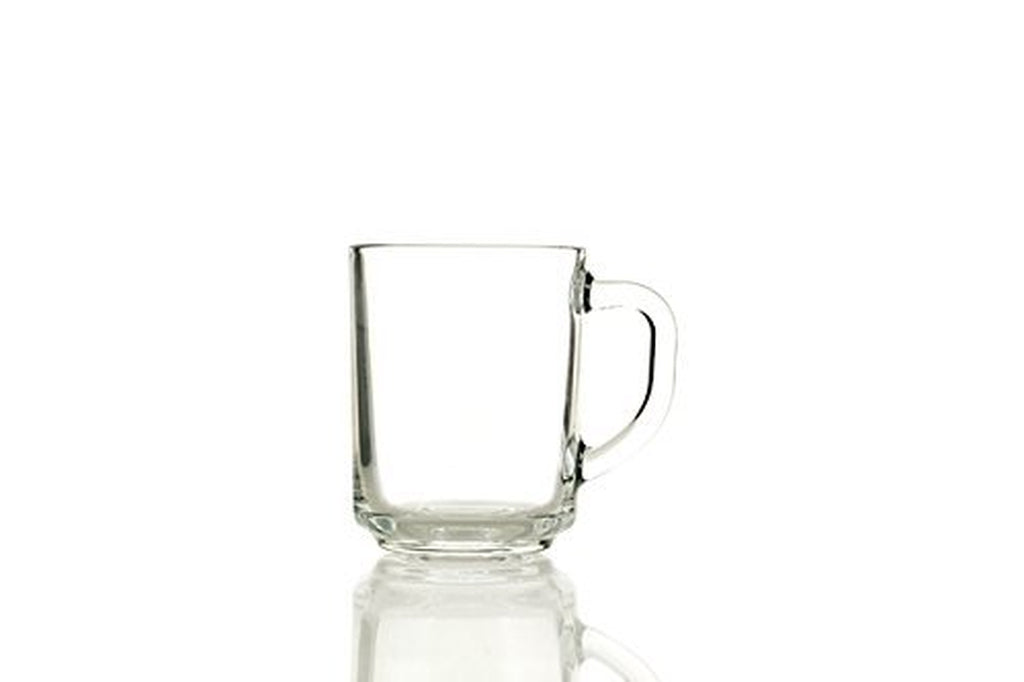 6 X CLEAR MUGS GLASSES TEA COFFEE MUG CAPPUCCINO GLASS CUPS HOT DRINK MUGS