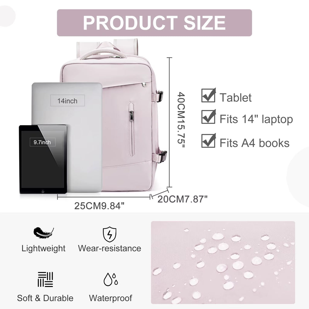 Women'S Backpack Travel Suitcase Cabin Bag Aircraft Ryanair 40X20X25 Airplane Travel Bag Men Laotop Backpack Wizzair Carry On