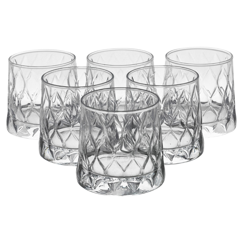 Pasabahce Whiskey Drinking Glasses Cocktail Tumblers Glassware 300Ml 6 Pcs Set
